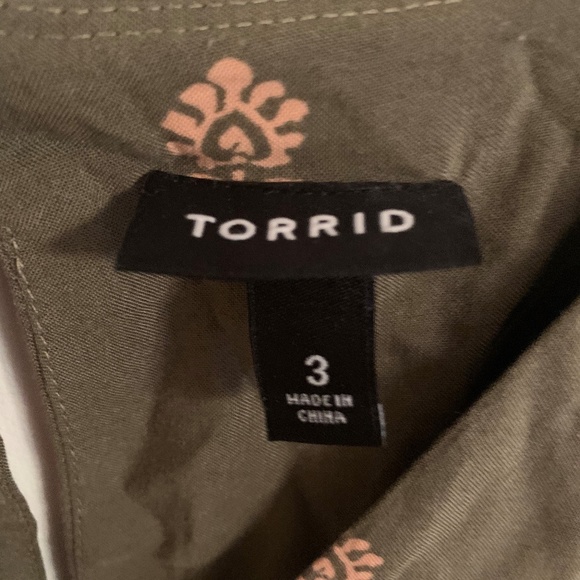 Torrid Smocked Challis Skater Dress Size 3 - Picture 2 of 6